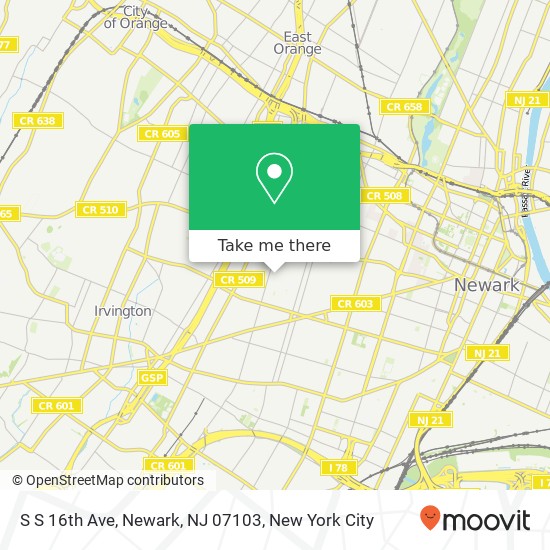 S S 16th Ave, Newark, NJ 07103 map