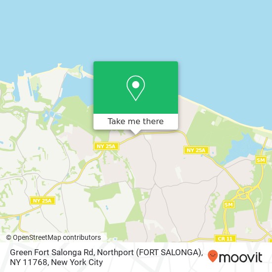 Green Fort Salonga Rd, Northport (FORT SALONGA), NY 11768 map