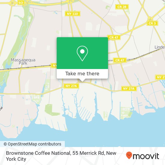 Brownstone Coffee National, 55 Merrick Rd map