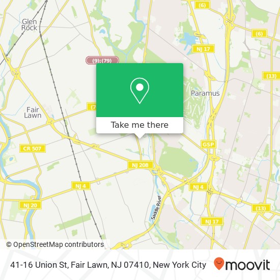 41-16 Union St, Fair Lawn, NJ 07410 map