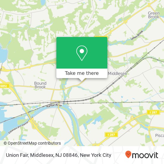 Mapa de Union Fair, Middlesex, NJ 08846