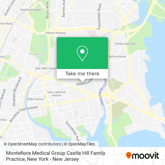 Montefiore Medical Group Castle Hill Family Practice map