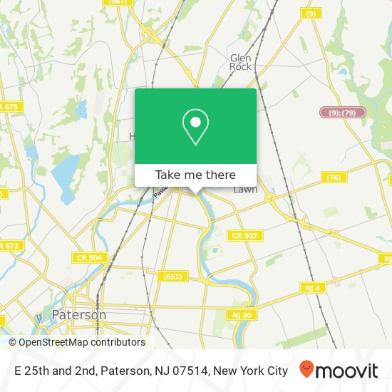 E 25th and 2nd, Paterson, NJ 07514 map