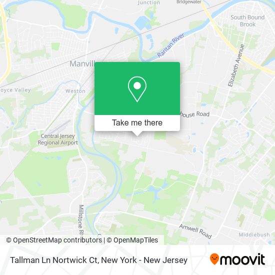 Mapa de Tallman Ln Nortwick Ct, Somerset, NJ 08873