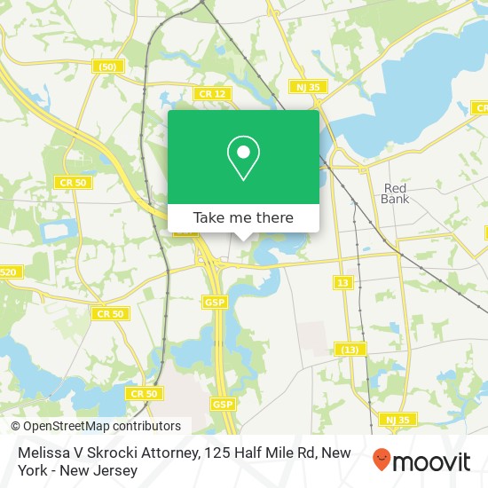 Melissa V Skrocki Attorney, 125 Half Mile Rd map