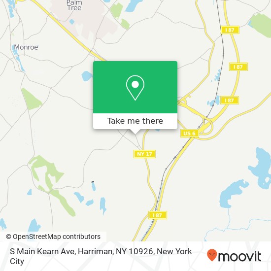 S Main Kearn Ave, Harriman, NY 10926 map