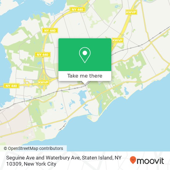 Mapa de Seguine Ave and Waterbury Ave, Staten Island, NY 10309