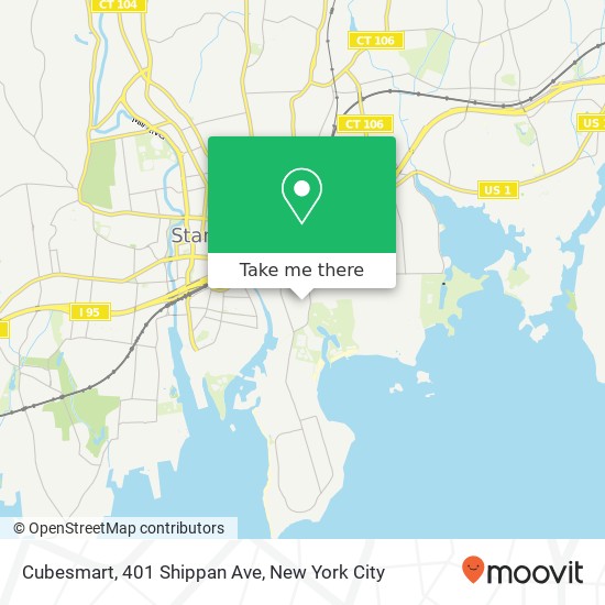 Cubesmart, 401 Shippan Ave map