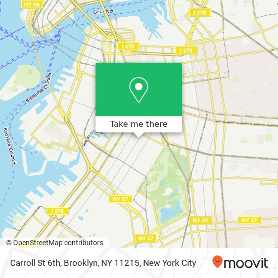 Carroll St 6th, Brooklyn, NY 11215 map