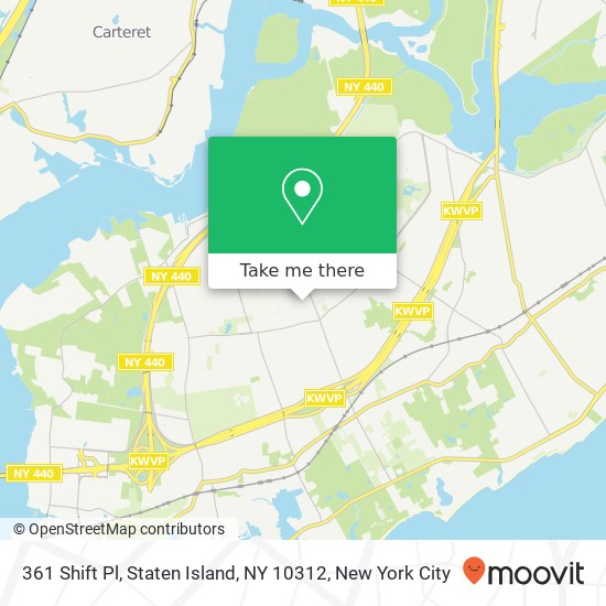 361 Shift Pl, Staten Island, NY 10312 map