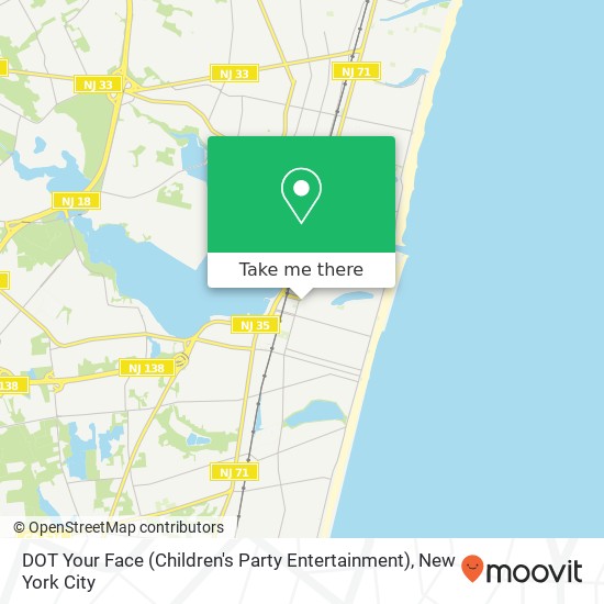 DOT Your Face (Children's Party Entertainment) map