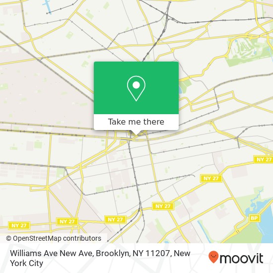 Williams Ave New Ave, Brooklyn, NY 11207 map
