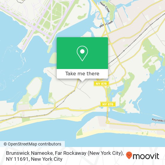 Mapa de Brunswick Nameoke, Far Rockaway (New York City), NY 11691