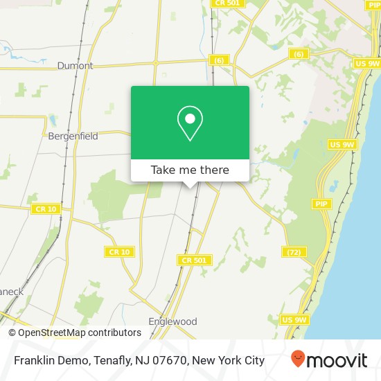 Franklin Demo, Tenafly, NJ 07670 map