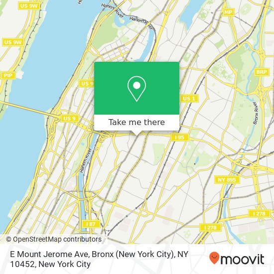 E Mount Jerome Ave, Bronx (New York City), NY 10452 map