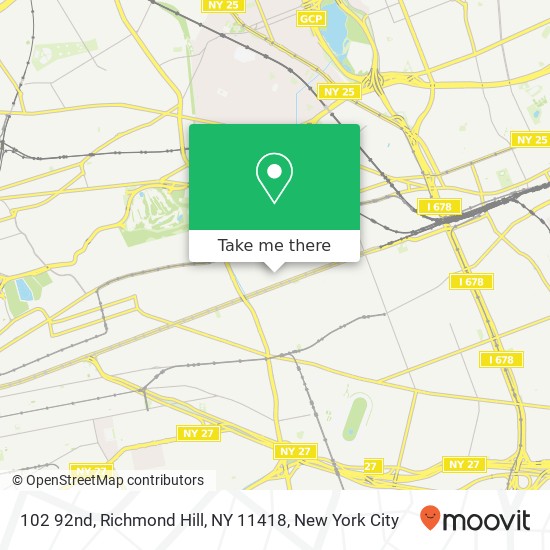 102 92nd, Richmond Hill, NY 11418 map