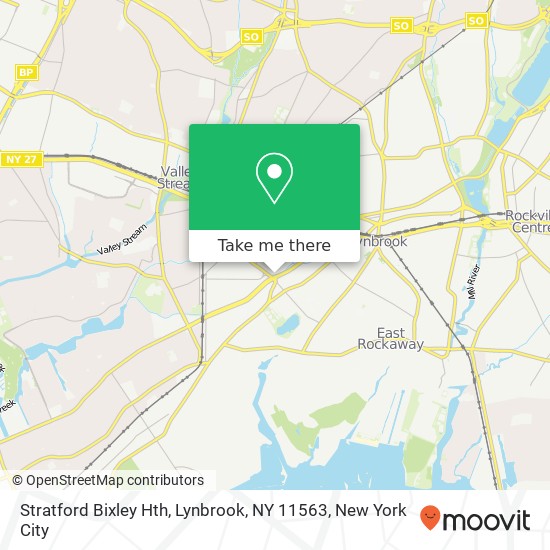 Mapa de Stratford Bixley Hth, Lynbrook, NY 11563