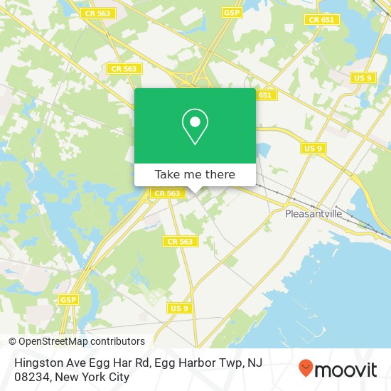Hingston Ave Egg Har Rd, Egg Harbor Twp, NJ 08234 map