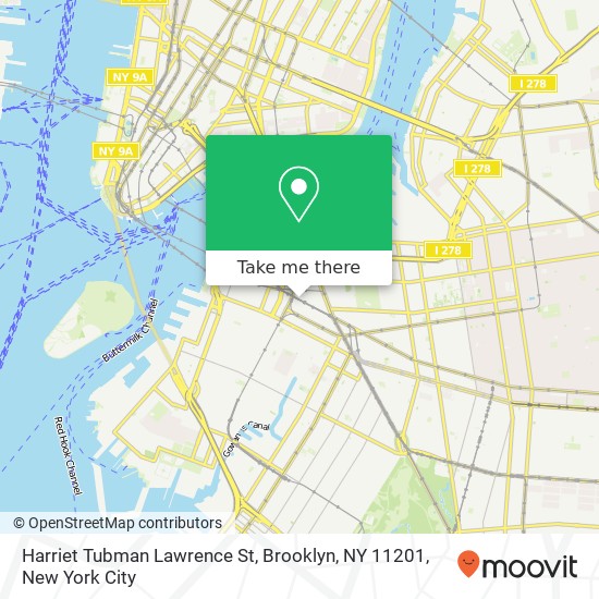 Mapa de Harriet Tubman Lawrence St, Brooklyn, NY 11201