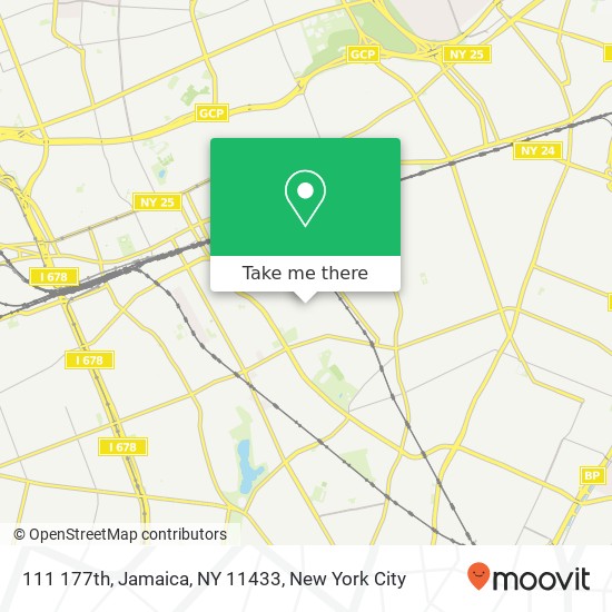 Mapa de 111 177th, Jamaica, NY 11433