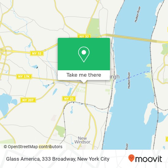 Mapa de Glass America, 333 Broadway