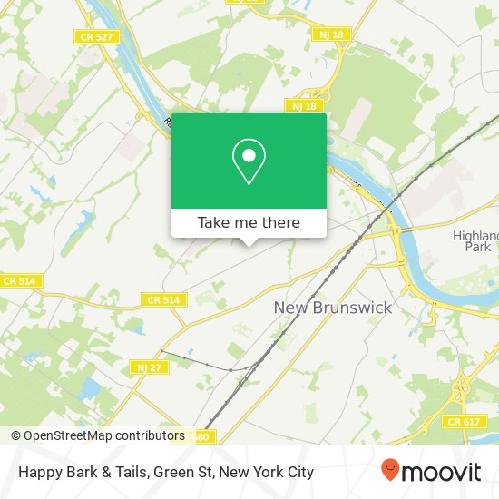 Mapa de Happy Bark & Tails, Green St