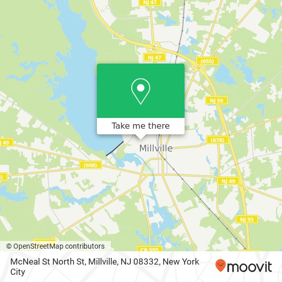 McNeal St North St, Millville, NJ 08332 map