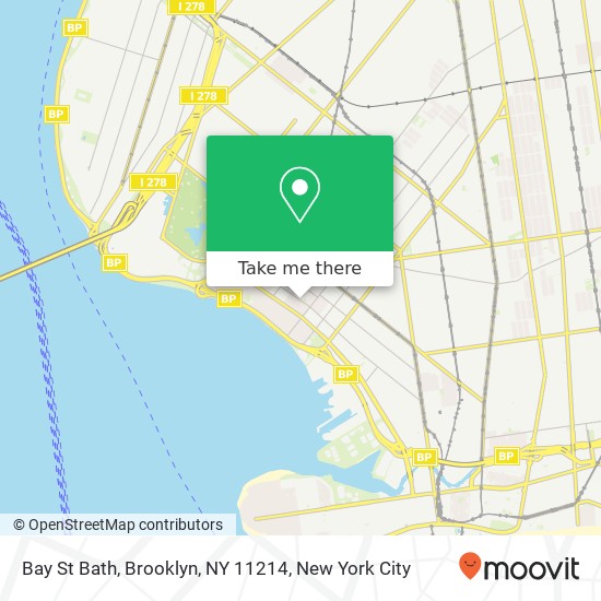 Mapa de Bay St Bath, Brooklyn, NY 11214