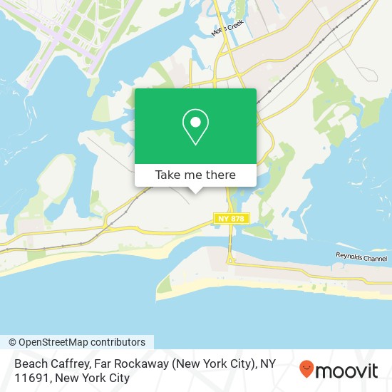 Mapa de Beach Caffrey, Far Rockaway (New York City), NY 11691