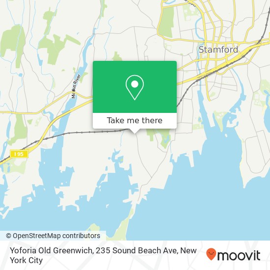 Mapa de Yoforia Old Greenwich, 235 Sound Beach Ave