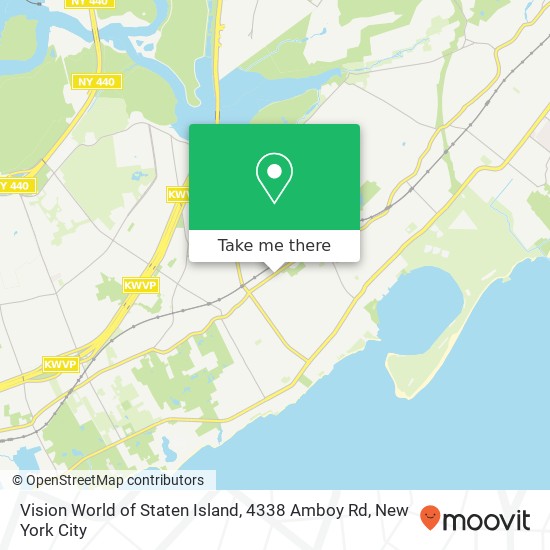 Mapa de Vision World of Staten Island, 4338 Amboy Rd