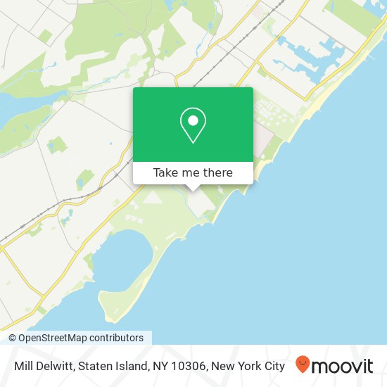Mapa de Mill Delwitt, Staten Island, NY 10306