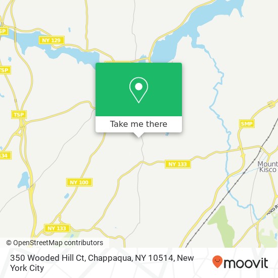 Mapa de 350 Wooded Hill Ct, Chappaqua, NY 10514