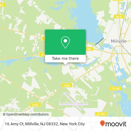 Mapa de 16 Amy Ct, Millville, NJ 08332