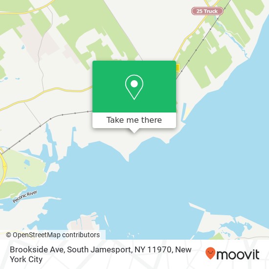 Mapa de Brookside Ave, South Jamesport, NY 11970