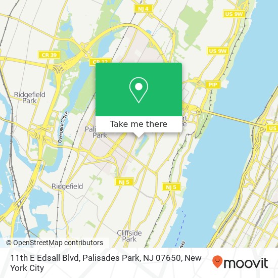 11th E Edsall Blvd, Palisades Park, NJ 07650 map