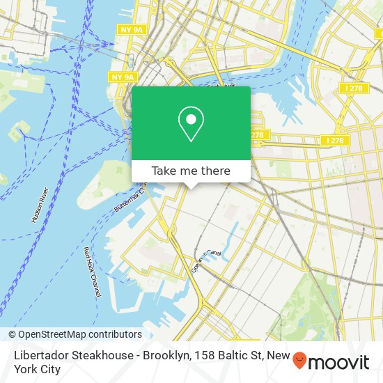 Mapa de Libertador Steakhouse - Brooklyn, 158 Baltic St