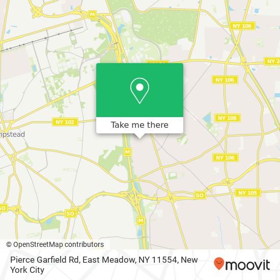 Pierce Garfield Rd, East Meadow, NY 11554 map