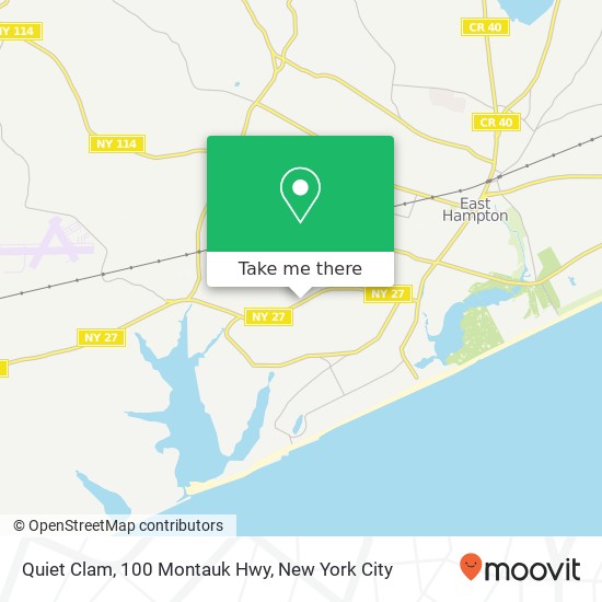 Quiet Clam, 100 Montauk Hwy map