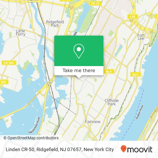 Linden CR-50, Ridgefield, NJ 07657 map