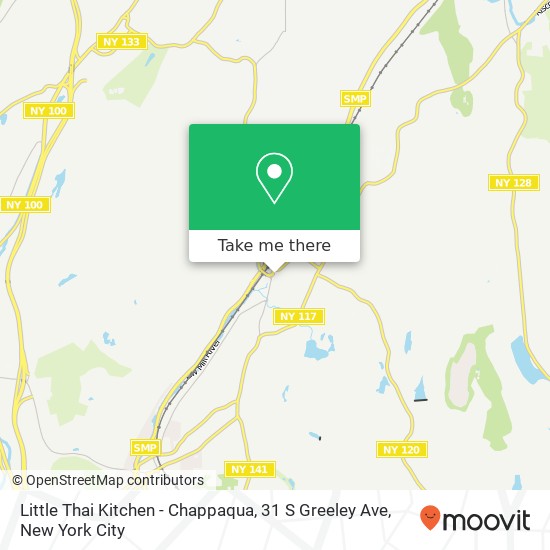 Little Thai Kitchen - Chappaqua, 31 S Greeley Ave map