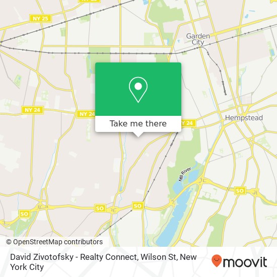 Mapa de David Zivotofsky - Realty Connect, Wilson St
