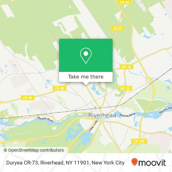 Duryea CR-73, Riverhead, NY 11901 map