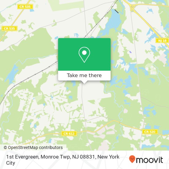 1st Evergreen, Monroe Twp, NJ 08831 map