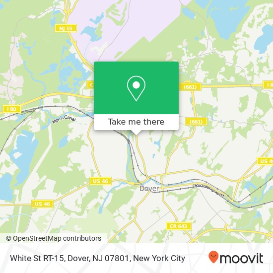 White St RT-15, Dover, NJ 07801 map