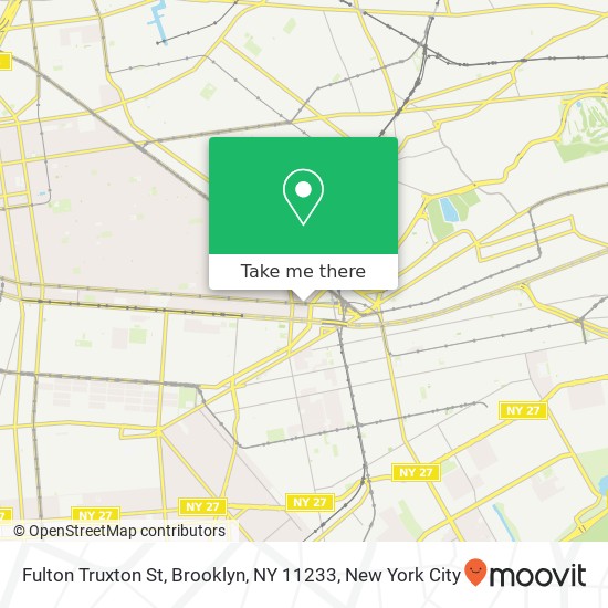 Fulton Truxton St, Brooklyn, NY 11233 map