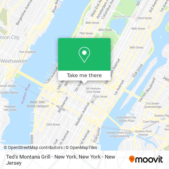 Ted's Montana Grill - New York map