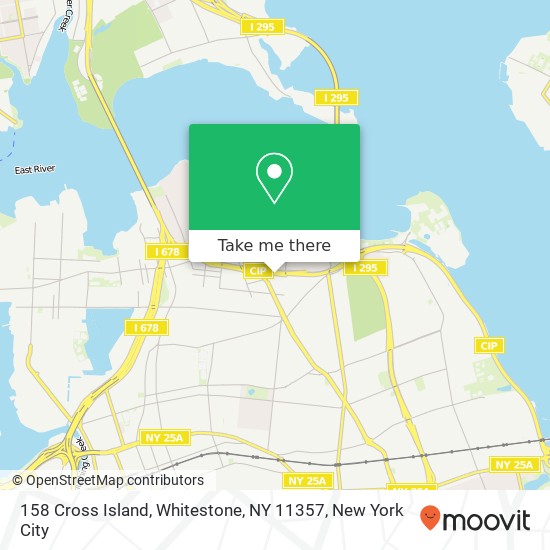 Mapa de 158 Cross Island, Whitestone, NY 11357