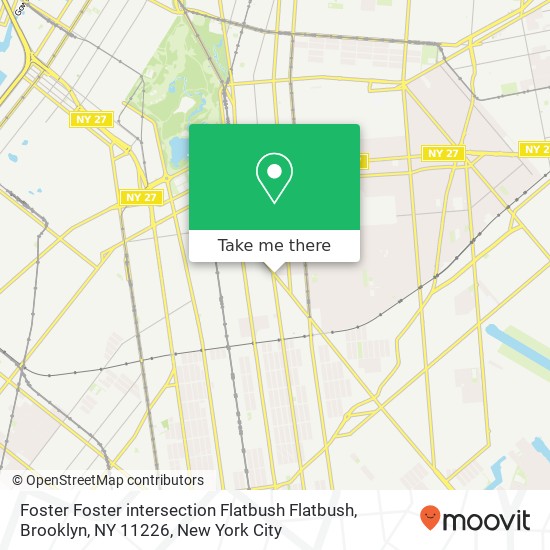 Mapa de Foster Foster intersection Flatbush Flatbush, Brooklyn, NY 11226