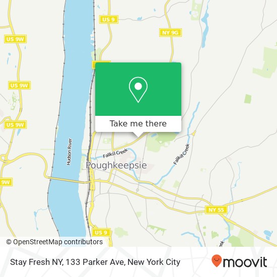 Mapa de Stay Fresh NY, 133 Parker Ave